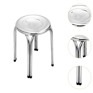 Luno Decor Stainless Steel Stacking Metal Stool