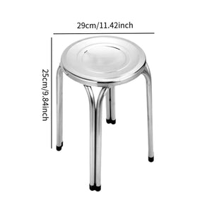 Luno Decor Stainless Steel Stacking Metal Stool