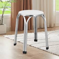 Luno Decor Stainless Steel Stacking Metal Stool